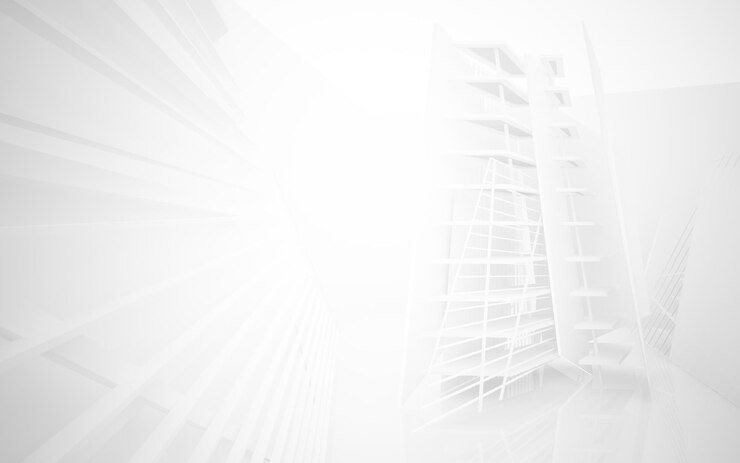 Foto een witte boekenkast met een witte achtergrond