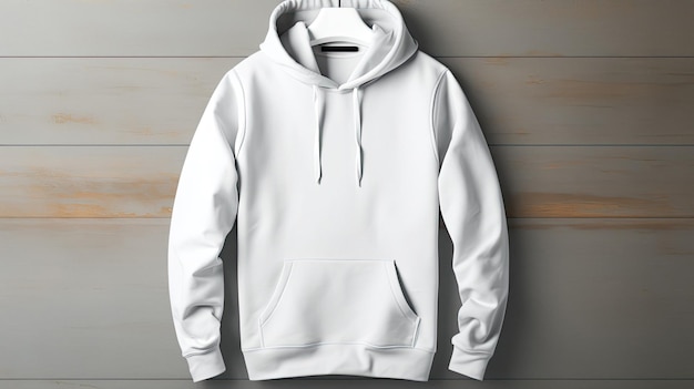 een witte capuchon met een witte hoodie erop