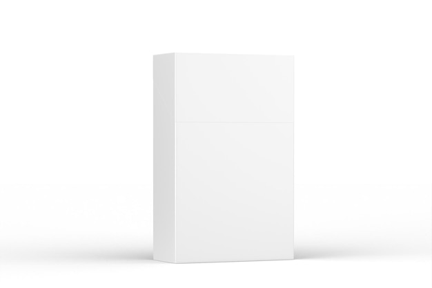 Een witte doos met een witte achtergrond.