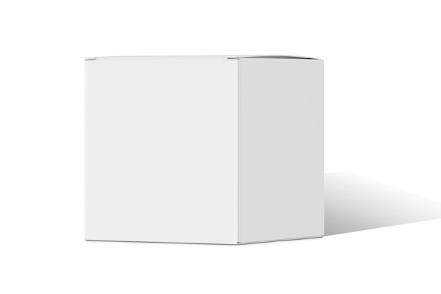 Een witte doos van een witte doos met het woord doos erop.