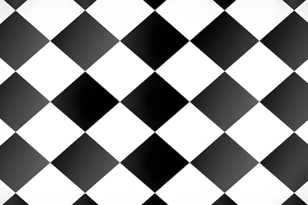 een witte en zwarte muur met een zwart en wit diamantpatroon