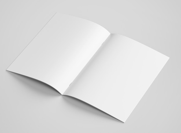 een witte pagina die open is voor een pagina met de vermelding "open"