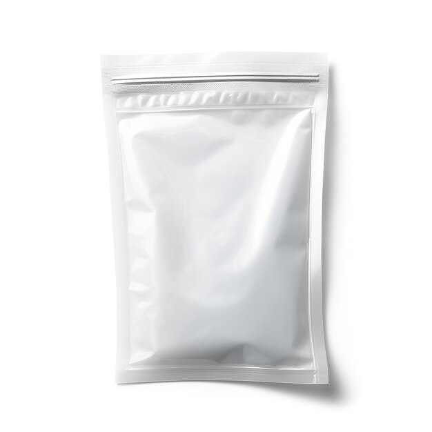 een witte plastic zak met een witte kunststof zak erop
