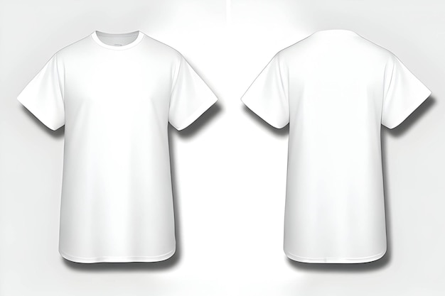 Een witte t-shirt mockup achtergrond gladde schone textuur