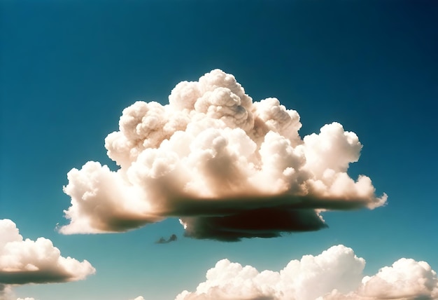 Foto een wolk met het woord wolk erop.