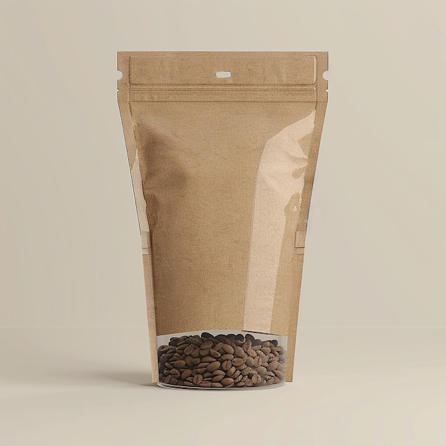 een zak koffie met een koffiebak erin