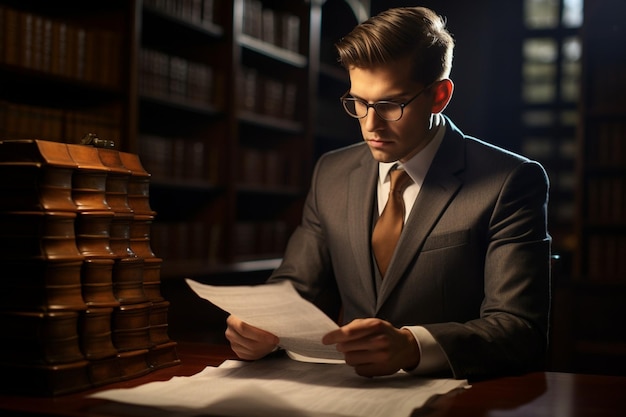 Een zakenvrouw schudt de hand van een mannelijke advocaat na het bespreken van een goed contract in de rechtszaal