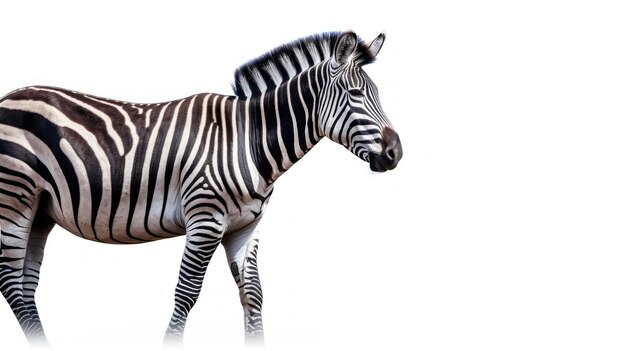 een zebra wordt getoond met een witte achtergrond met de tekst zebra.