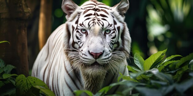 Een zeldzame glimp van de witte tijger in de natuur