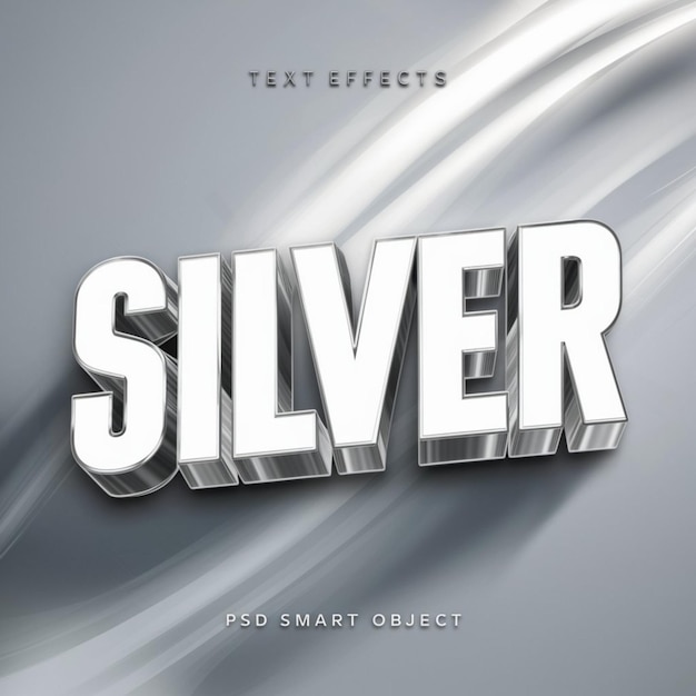 een zilveren metalen achtergrond met het woord zilver