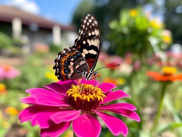 Een zomertuin vol kleurrijke vlinderschoonheid