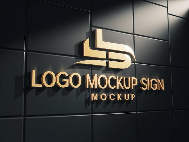 een zwart bord met het logo van het bedrijf