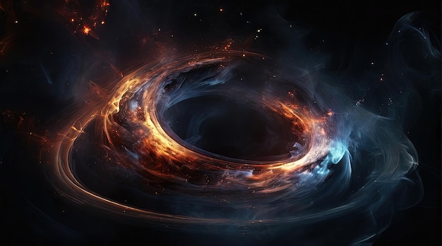 Een zwart gat in het midden van een zwart gat.