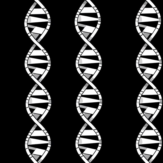 Foto een zwart-wit beeld van een dna met de woorden quot de tijd quot