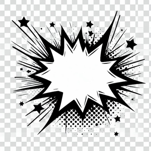 Foto een zwart-wit beeld van een ster met een cirkel eromheen