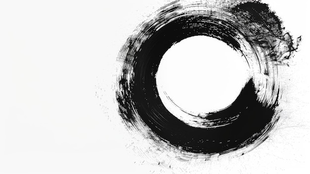 Foto een zwart-wit foto van een cirkelvormig object geschikt voor verschillende ontwerpprojecten
