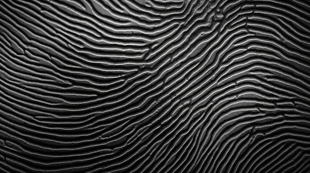 Een zwart-wit foto van een golvend patroon