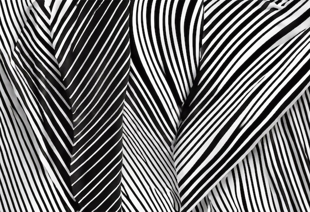 Een zwart-wit gestreept patroon met variërende dikte