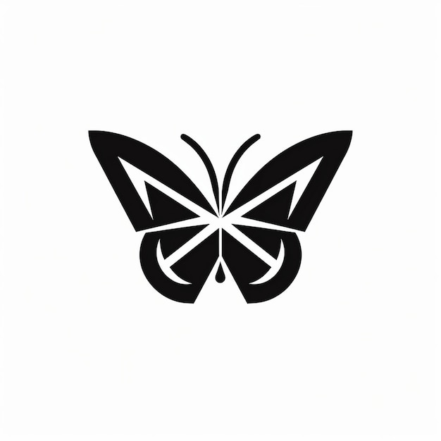 een zwart-witte vlinder met een patroon erop