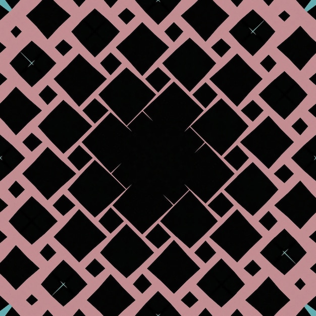 Foto een zwarte en roze achtergrond met een vierkant ontwerp in het midden.