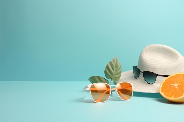 Eenvoud en zomervibes op een minimalistische achtergrond