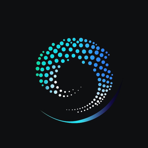 Eenvoudig abstract logo voor diepgaande analyse van cybersecurity