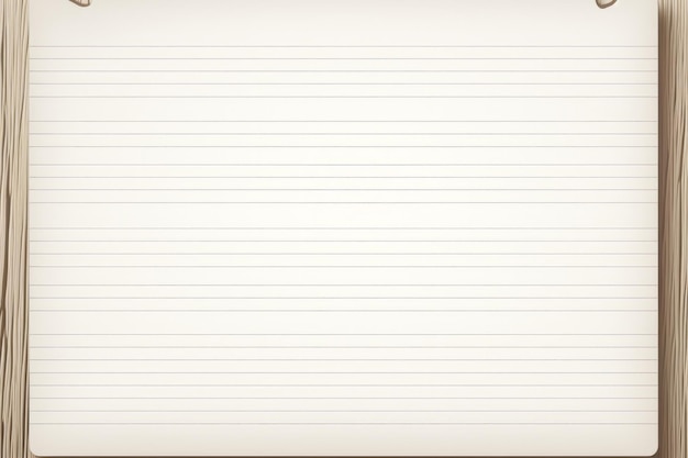 Eenvoudig en veelzijdig Blank Lined Notepaper Template Perfect voor alle schrijfbehoeften