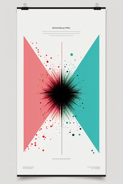 Foto eenvoudige abstracte kunst kleurrijke creatieve denk banner wallpaper achtergrond illustratie mooi