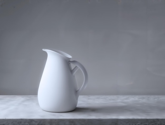 Eenvoudige achtergrond lege muur ai gegenereerd minimale decoratie interieur schone illustratie concept kopieer ruimte binnenontwerp gemakkelijke levensstijl comfortabele object eenvoudig element decor witte moderne kunst