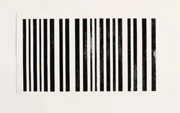 Foto eenvoudige barcode basisch ontwerp van de barcode