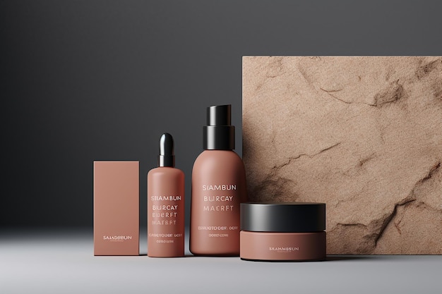 Eenvoudige cosmetische mockup