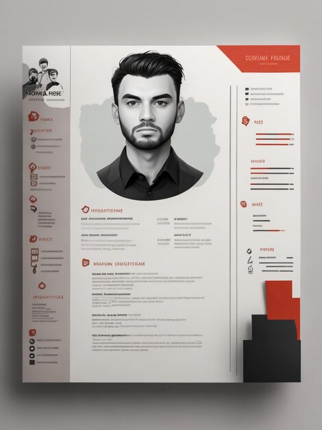 Eenvoudige CV-sjabloonontwerp