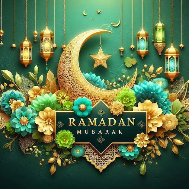 Eenvoudige en elegante Ramadan Banner achtergrond