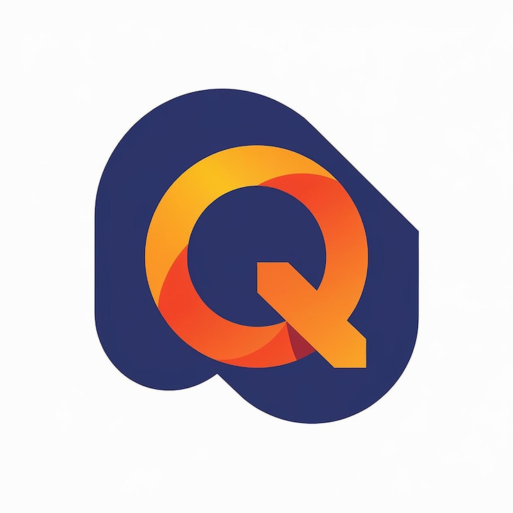 Foto eenvoudige initiële letter q logo geïsoleerd op dubbele achtergrond gebruikbaar voor zakelijke en branding logo's platte vector logo ontwerp sjabloon element