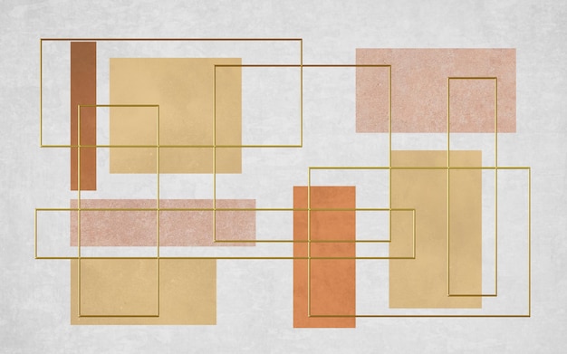 Eenvoudige stijl geometrische verbindingskunst tapijtpatroon