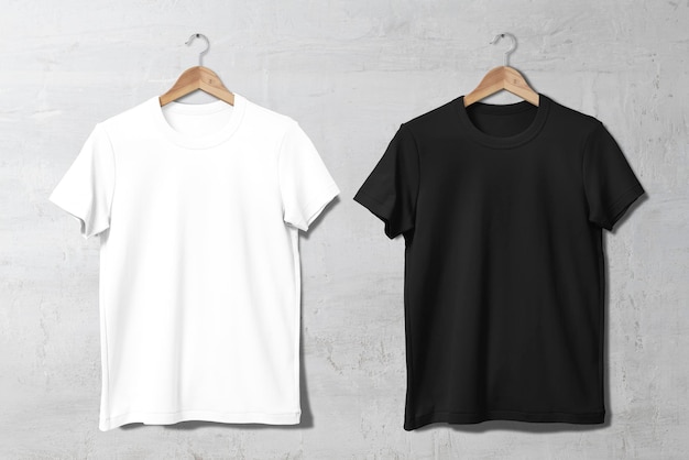 Eenvoudige t-shirt mockup casual kleding in unisex ontwerp psd