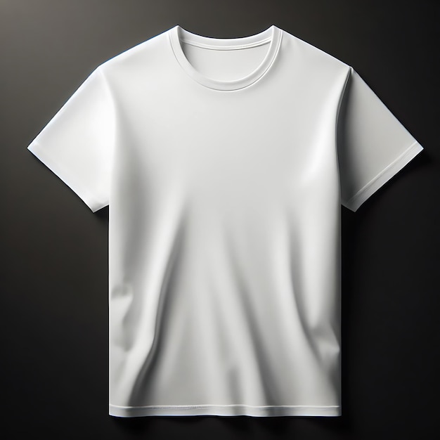 Eenvoudige witte mannen t-shirt mockup foto gegenereerd door ai