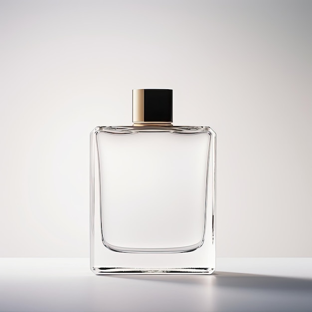 Eenvoudige witte parfumfles
