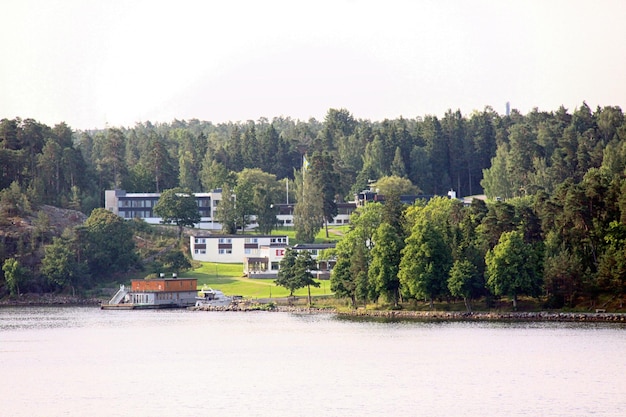 Eenzaam eiland in de Zweedse archipel