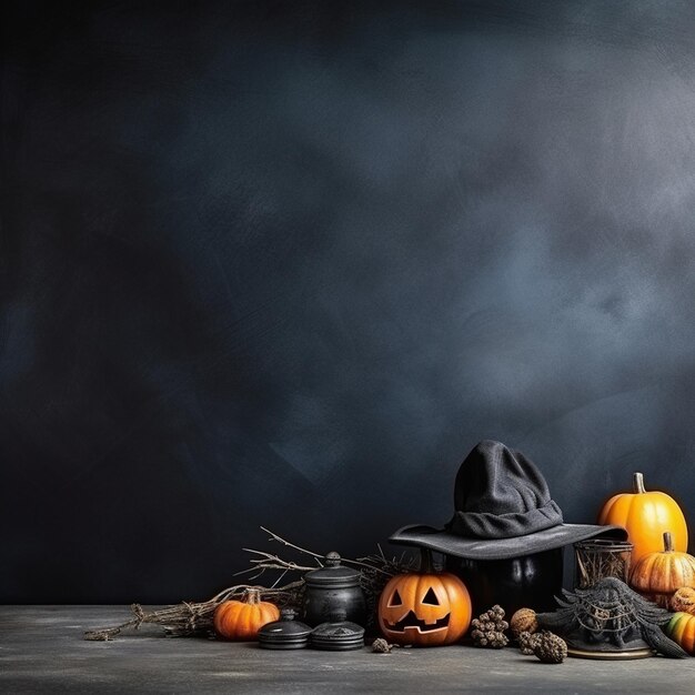 Photo eerie halloween witch cauldron