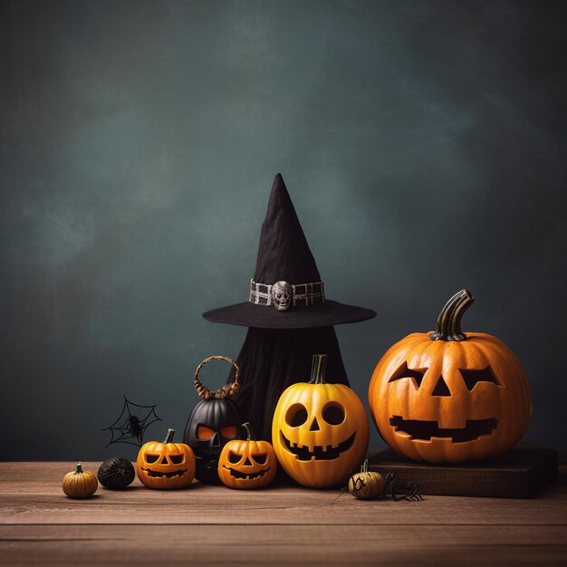 Eerie Halloween witch's cauldron