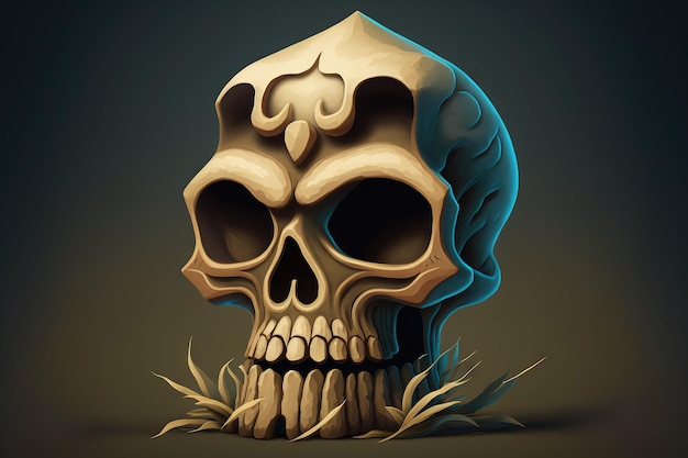 Eerie skull