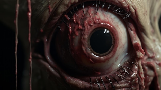 Eerily Realistic Eye Torn On Creature Unreal Engine Horror Film