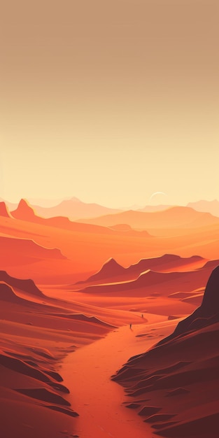 Eerily Realistic Red Desert Masterpiece Atey Ghailan Inspired Art