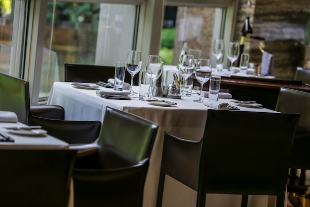 Eettafel in een restaurant