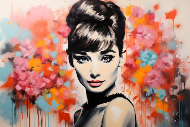 Eeuwige elegantie van Audrey Hepburn Boeiende canvaskunst bij IKEA