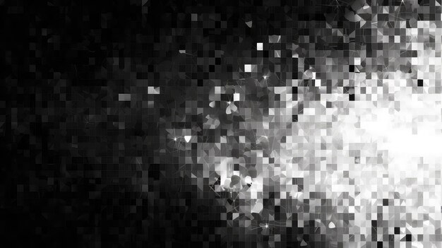 effect pixelated chaos abstract illustration noise technology digital space geometric flow effect pixelated chaos abstract