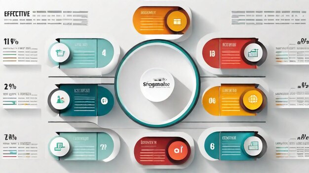 Foto effectieve infografische sjablonen