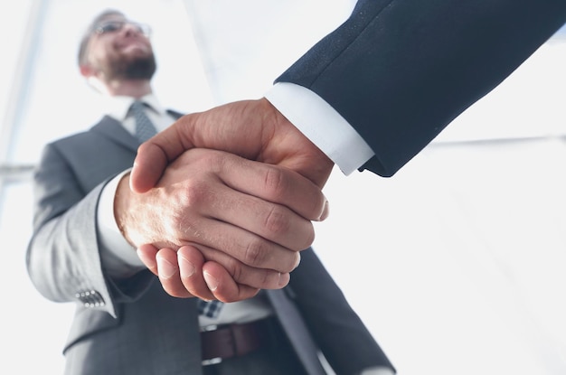 effective negotiation with client business concept photo
