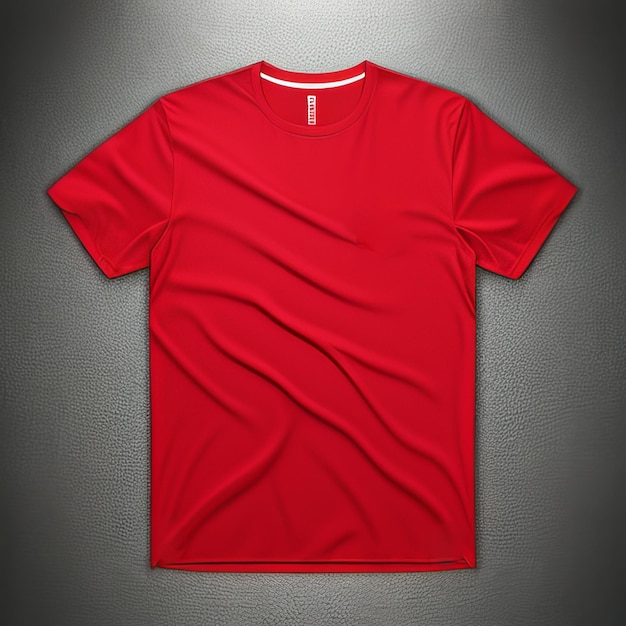 effen rood mockup blanco shirt